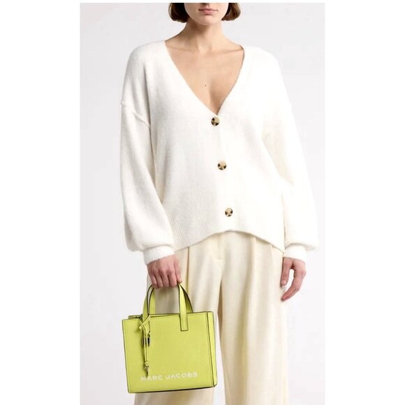 New Marc Jacobs Mini Grind Leather Tote Limoncello - Picture 3 of 6